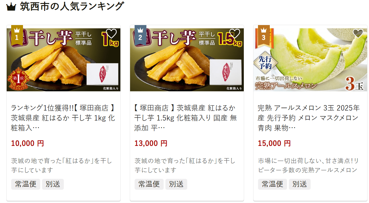 筑西市のふるさと納税