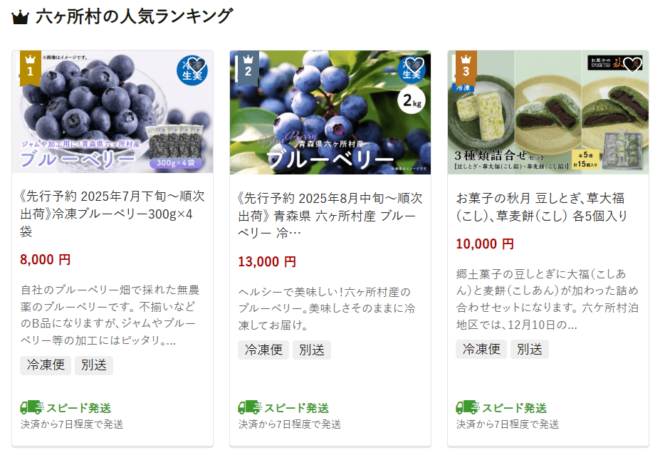 六ヶ所村のふるさと納税