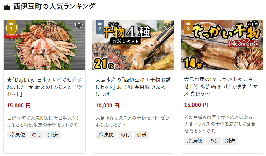 西伊豆町のふるさと納税