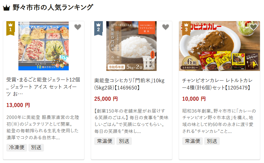 野々市市のふるさと納税