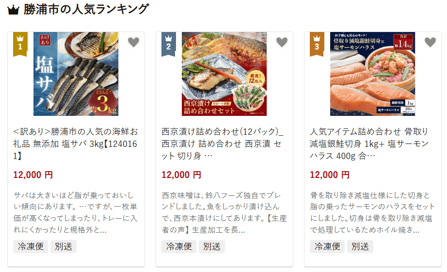 勝浦市のふるさと納税