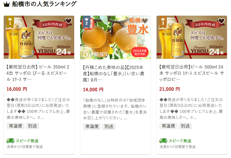 船橋市のふるさと納税