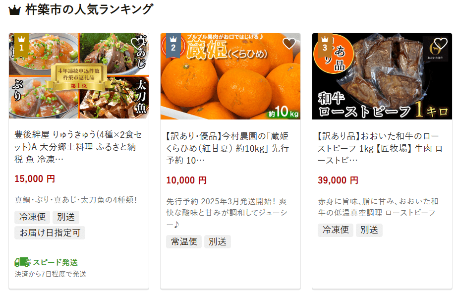 杵築市のふるさと納税
