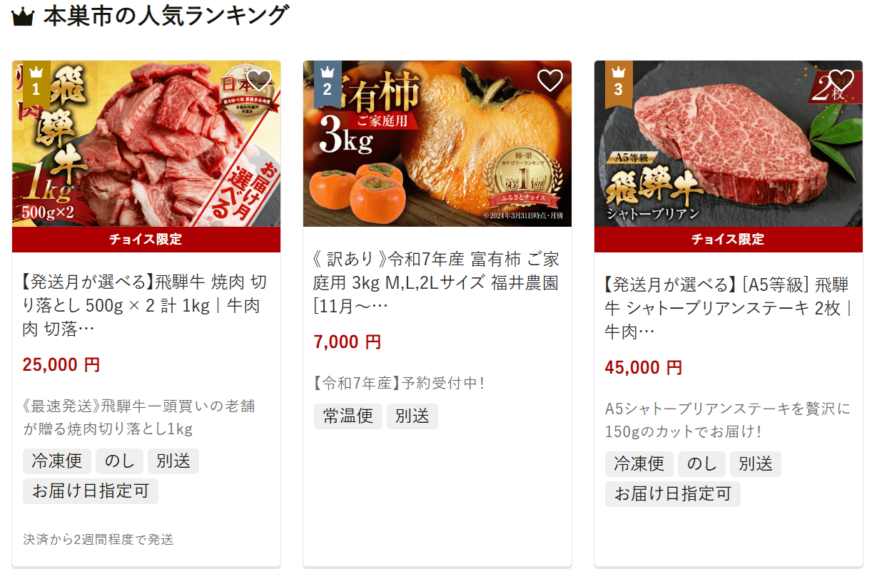 本巣市のふるさと納税
