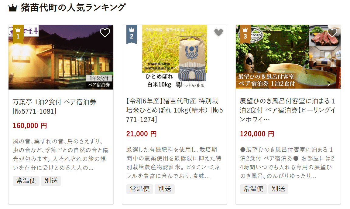 猪苗代町のふるさと納税