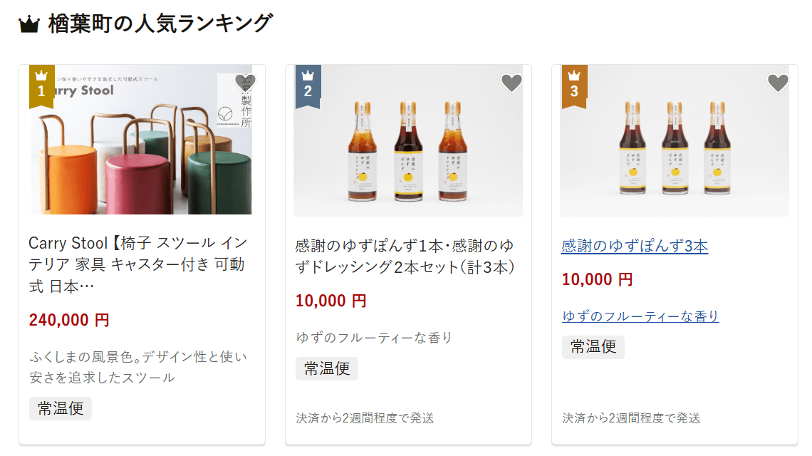 楢葉町のふるさと納税