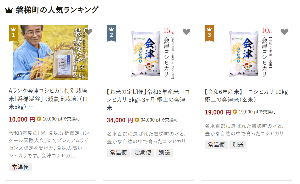 磐梯町のふるさと納税