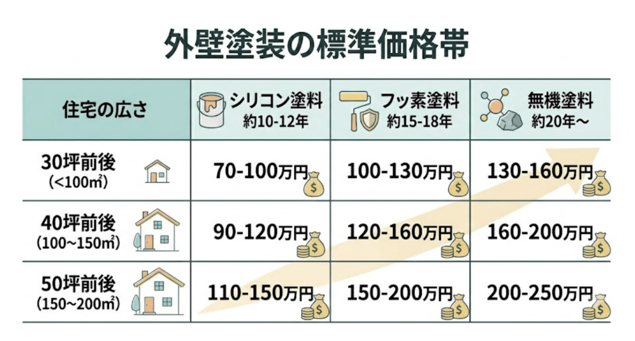 外壁塗装の費用｜ペイプロを使うといくら節約できる？試算モデルで解説