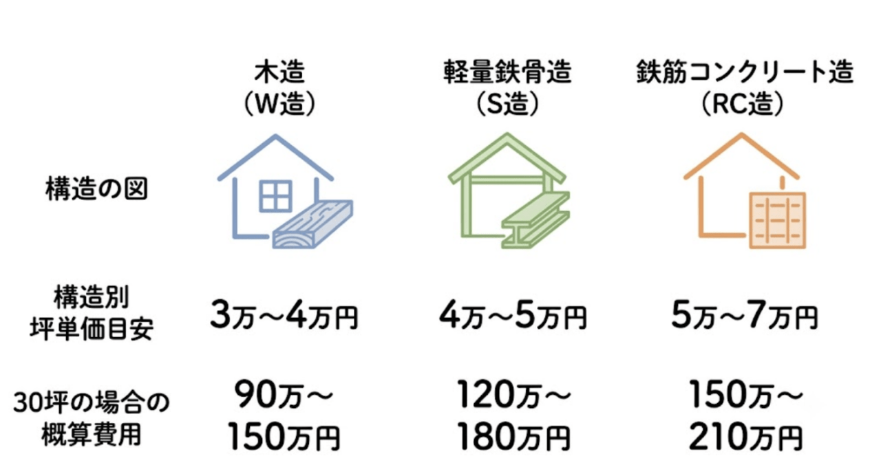解体費用の相場目安（2026年時点）