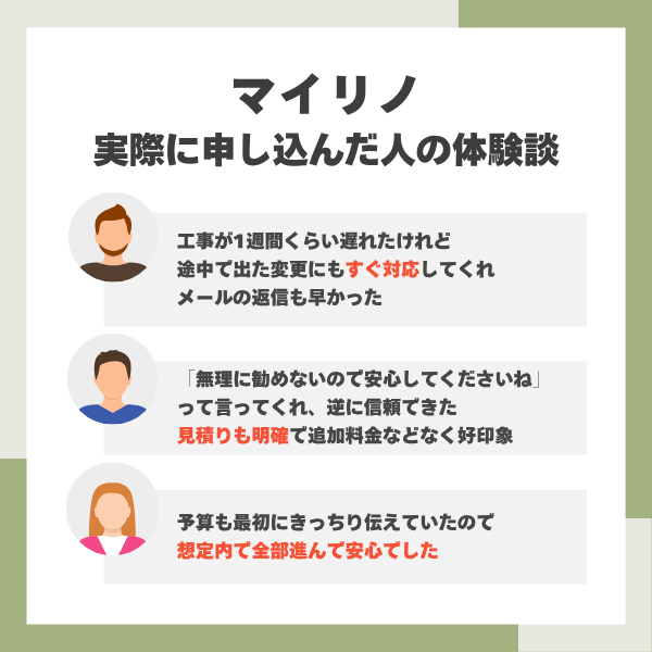 マイリノの体験談