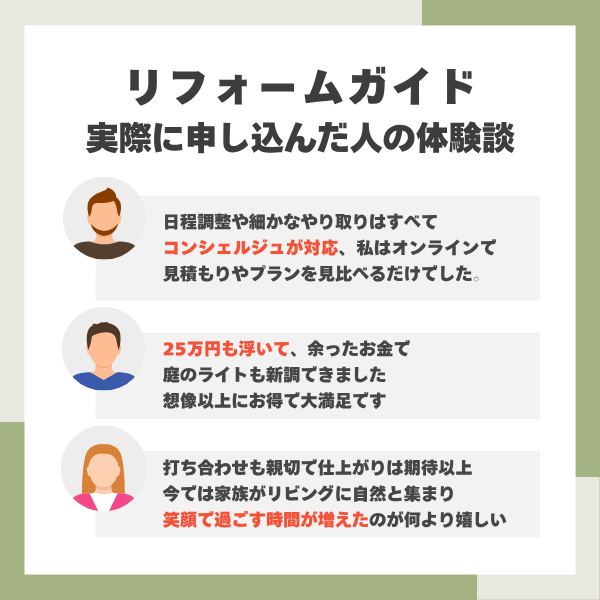 リフォームガイドの体験談