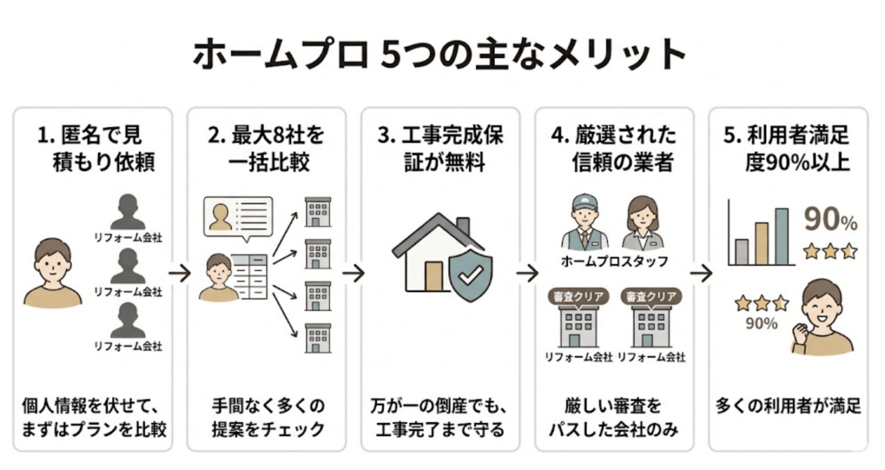 ホームプロのメリット