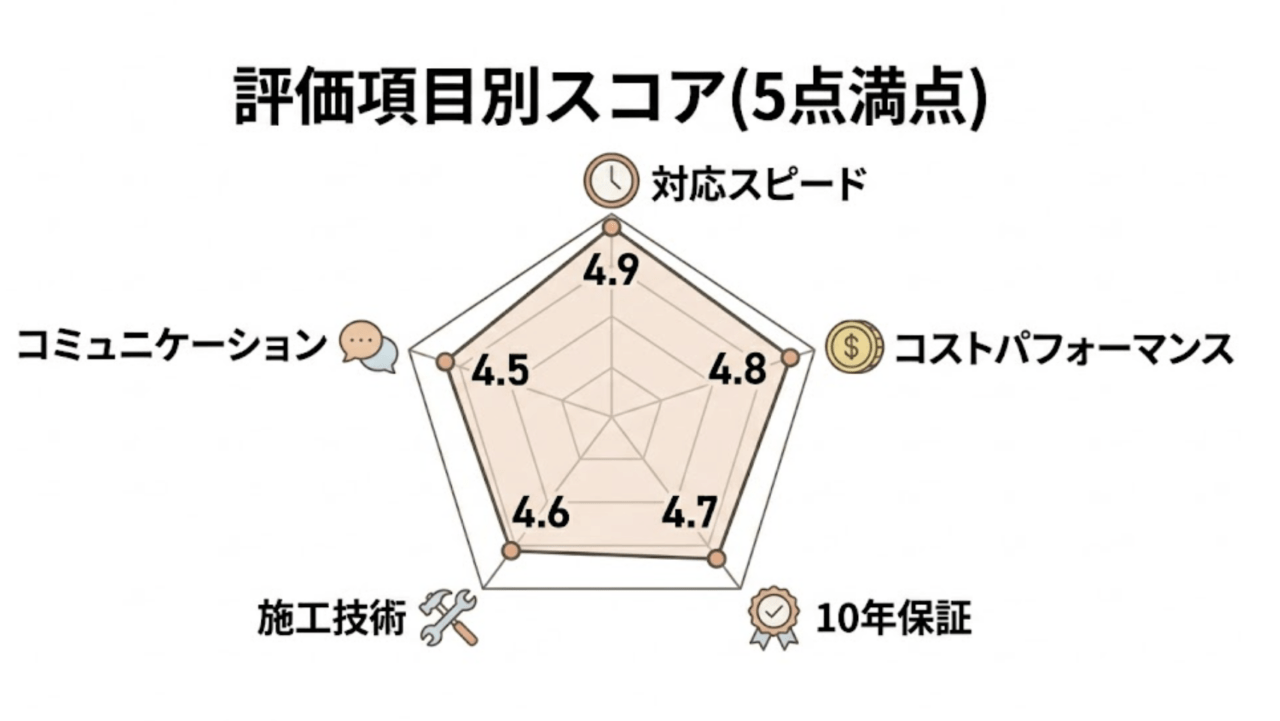 給湯器駆けつけ隊の口コミ総合スコア