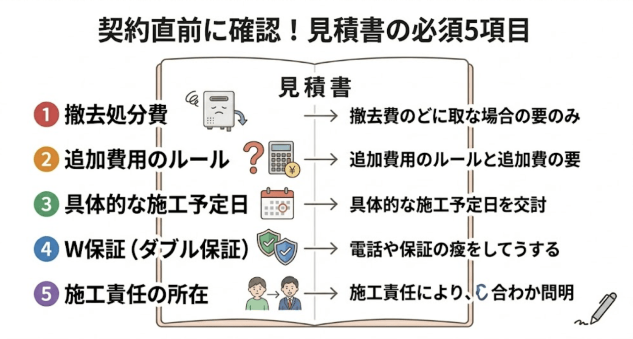 契約直前に必ず確認｜見積書の5つの必須チェック項目