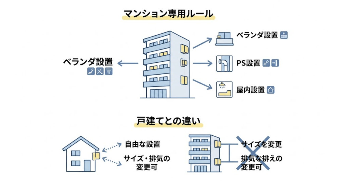 マンションで給湯器を交換するときの「黄金ルール」
