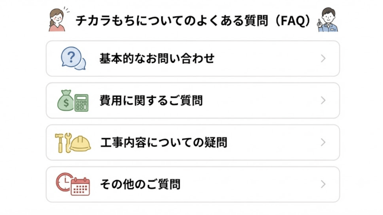 チカラもちについてのよくある質問(FAQ)