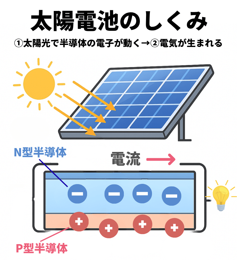 太陽電池のしくみ
