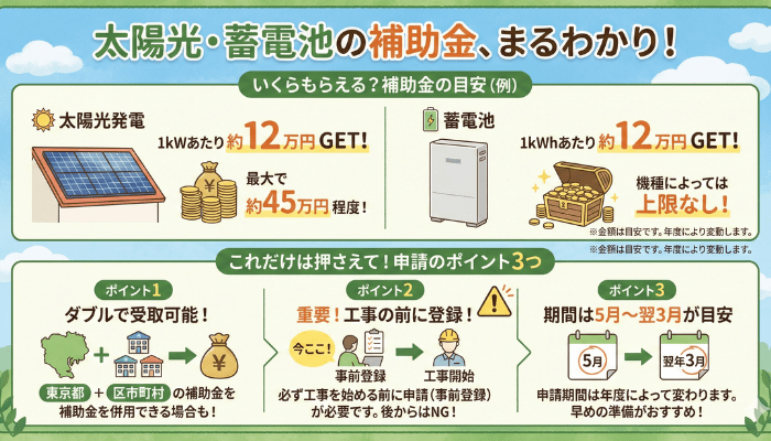 【2025年最新版】東京都の太陽光・蓄電池補助金はこう使う！ミラエコでの申請手順をプロが解説