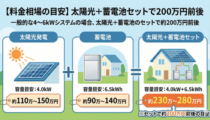 ミラエコの太陽光発電・蓄電池の導入費用や料金相場