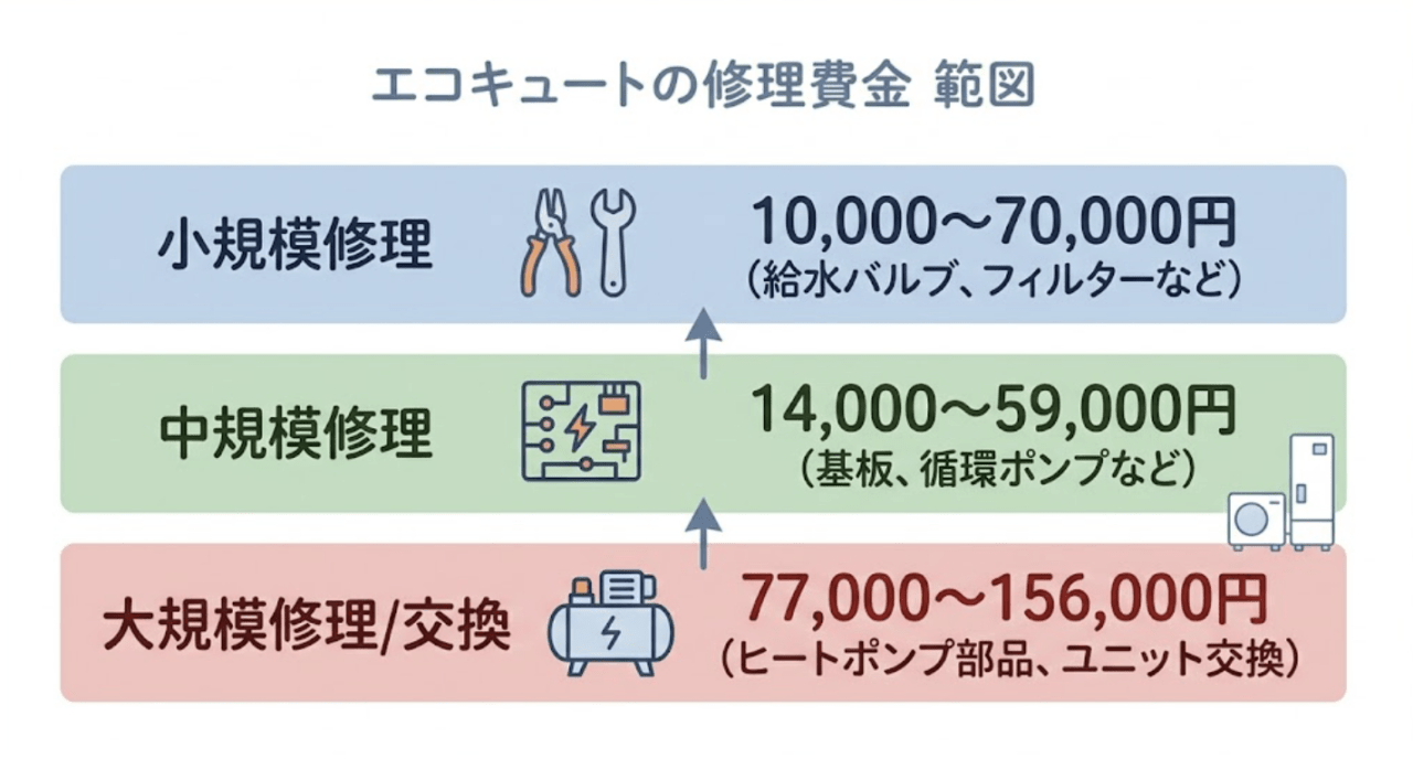 症状別 修理費用の相場一覧