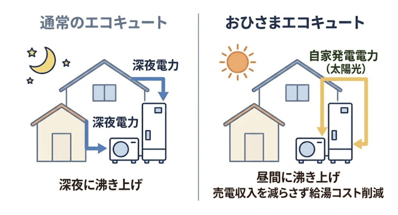 おひさまエコキュート・太陽光発電との連携で補助金が増額