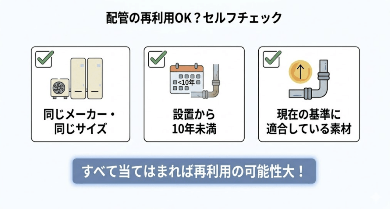 配管の再利用はできる?交換が必要なケースの判断基準