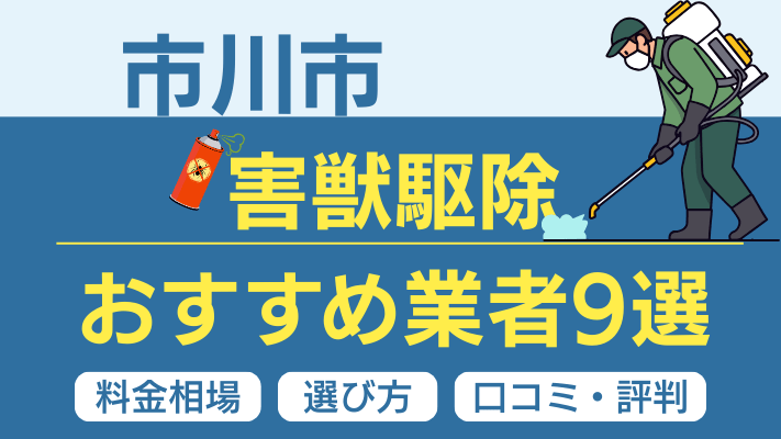 市川市の害獣駆除おすすめ業者ランキング9選【2026年最新】料金相場・選び方・口コミを徹底解説