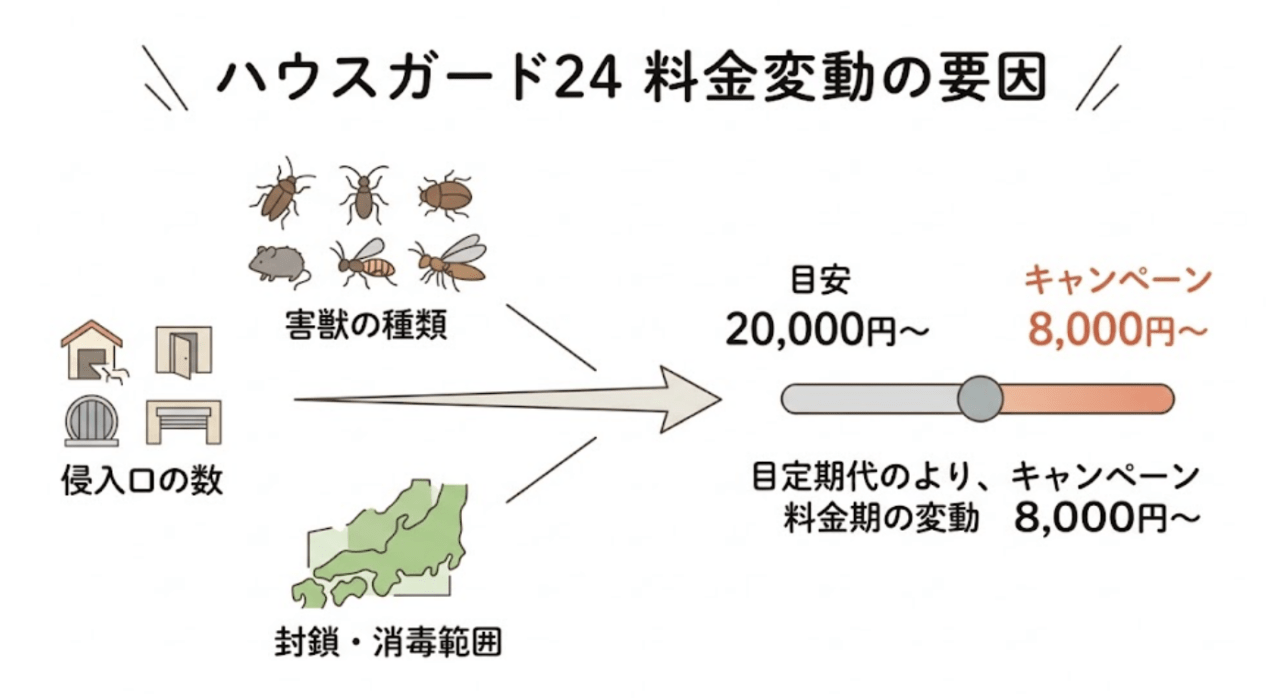 ハウスガード24の料金・費用について