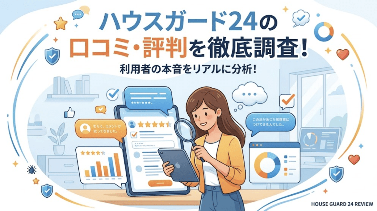 ハウスガード24の口コミ・評判を徹底調査!