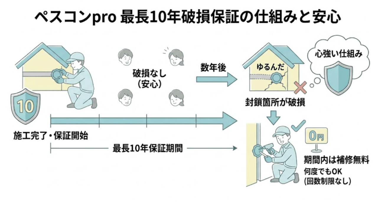 ペスコンproの保証制度