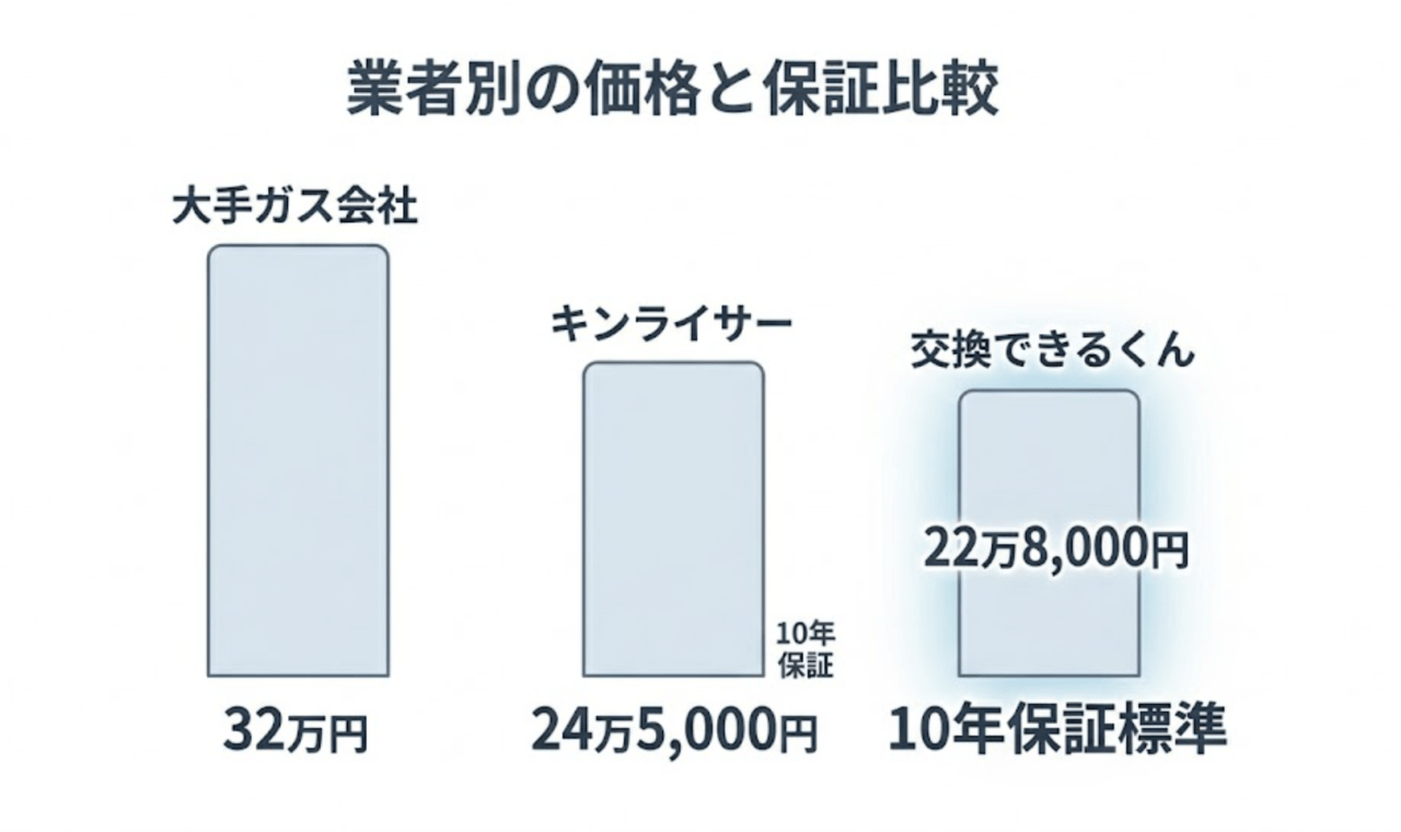 業者選定：3社相見積もり
