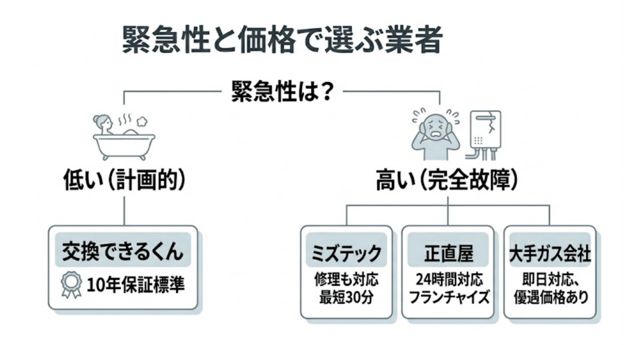 即日対応が必要な場合の代替策